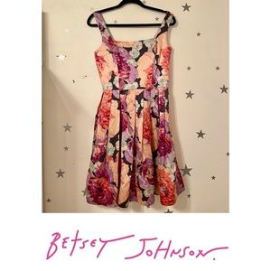 Betsey Johnson floral silk dress